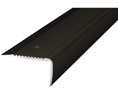Treppenkantenprofil Aluminium bronze 45x23x1000 mm