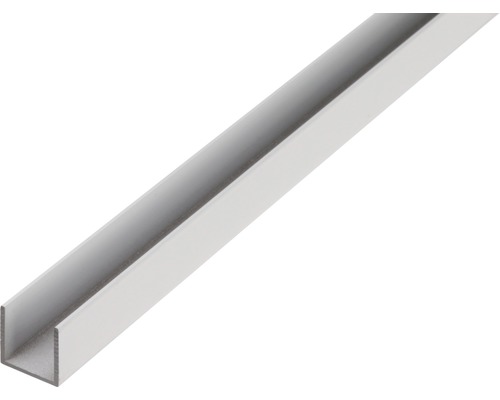 U-Profil Aluminium silber 8 x 8 x 1 mm 1,0 mm , 2 m