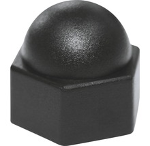 Sechskantschutzkappe eckig 5 mm schwarz, 100 Stück-thumb-0