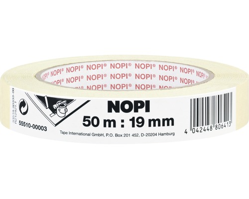 Nopikrepp Abdeckband crème 19 mm x 50 m