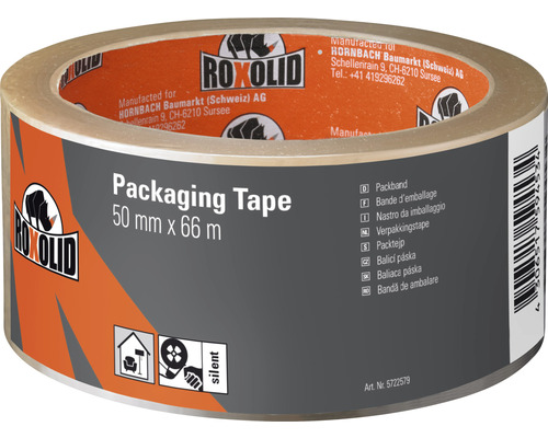 ROXOLID Packaging Tape Packband transparent 50 mm x 66 m