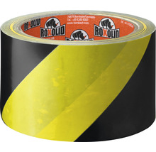 ROXOLID Warning Tape Warnband schwarz/gelb 60 mm x 66 m-thumb-1