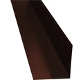 PRECIT Winkelblech ohne Wasserfalz Schokoladenbraun RAL 8017 1000 x 125 x 125 mm