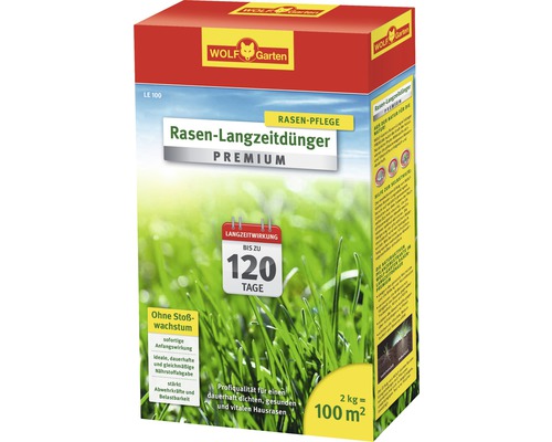 Rasen-Langzeitdünger WOLF-Garten Premium 2 kg / 100 m²