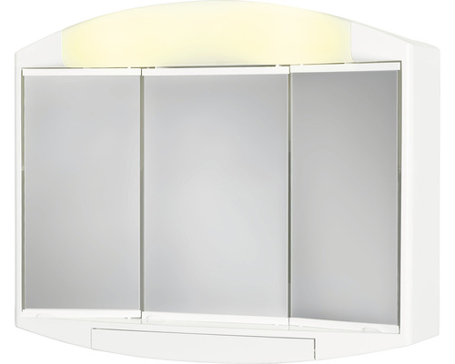 LED-Spiegelschrank Jokey Elda 3-türig 59x49x15,5 cm weiß