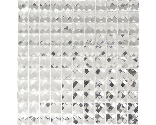 Glasmosaik XCM SV829 30,0x30,0 cm weiß