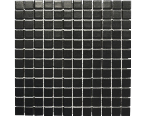 Keramikmosaik Quadrat CG 154 30,0x30,0 cm schwarz