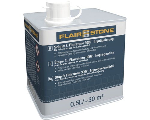 FLAIRSTONE 3002 Imprägnierung für Feinsteinzeug 0,5 L