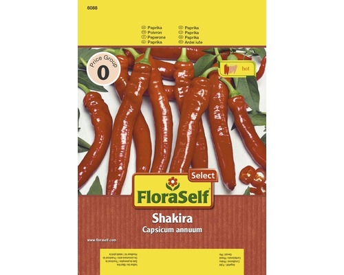 Paprika ‘Shakira‘ FloraSelf F1 Hybride Gemüsesamen