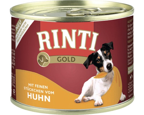 Hundefutter nass RINTI Gold Huhn 185 g
