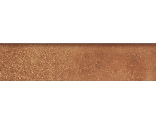 Steinzeug Sockelfliese Rustic 8x33,15 cm braun/rot
