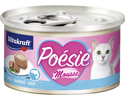 Katzenfutter nass VITAKRAFT Poésie Mousse Lachs 85 g-0