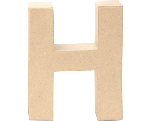 Buchstabe H Pappe 17,5x5,5 cm-0