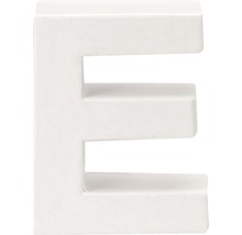 Buchstabe E Pappe 10x3,5 cm weiß-thumb-0