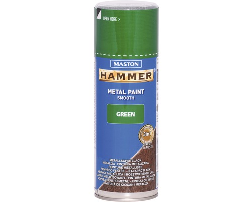 Metallschutz Spray Maston Hammer glatt grün 400 ml