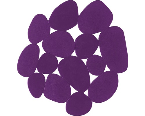 Anti-Rutsch-Sticker Kiesel 12,2x13 cm 4 Stück violett