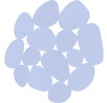 Anti-Rutsch-Sticker Kiesel 12,2x13 cm 4 Stück blau