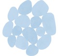 Anti-Rutsch-Sticker Msv Kiesel 12,2x13 cm 4 Stück hellblau