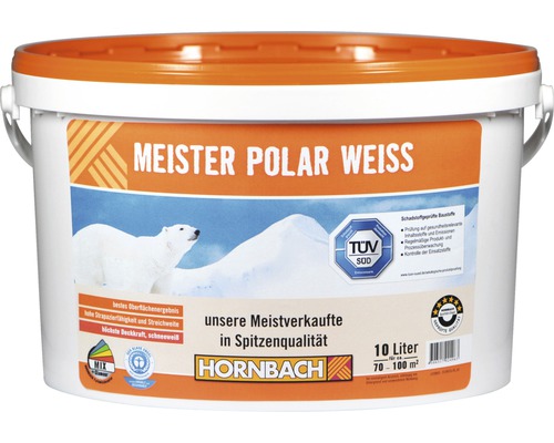 Wandfarbe Meister Polarweiß 10 l
