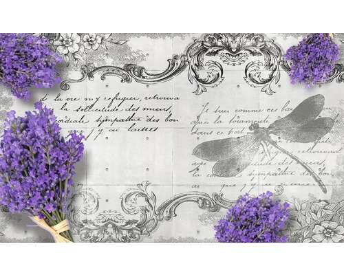 FototapeteVlies 1799 VEXXXL Lavendel und Libelle 4-tlg.416 x 254 cm