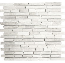 Natursteinmosaik Marmor MOS Brick 2012 30,5x32,2 cm grau-thumb-0