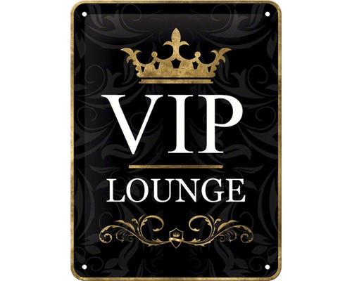 Blechschild VIP Lounge 15x20 cm-0