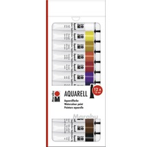 Marabu Künstler- Aquarellfarbe Set 12x 12 ml-thumb-0